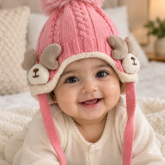 Woollen Baby Cap | 6 Months to 5 Years | Good Stretch | Snug Fit - 61