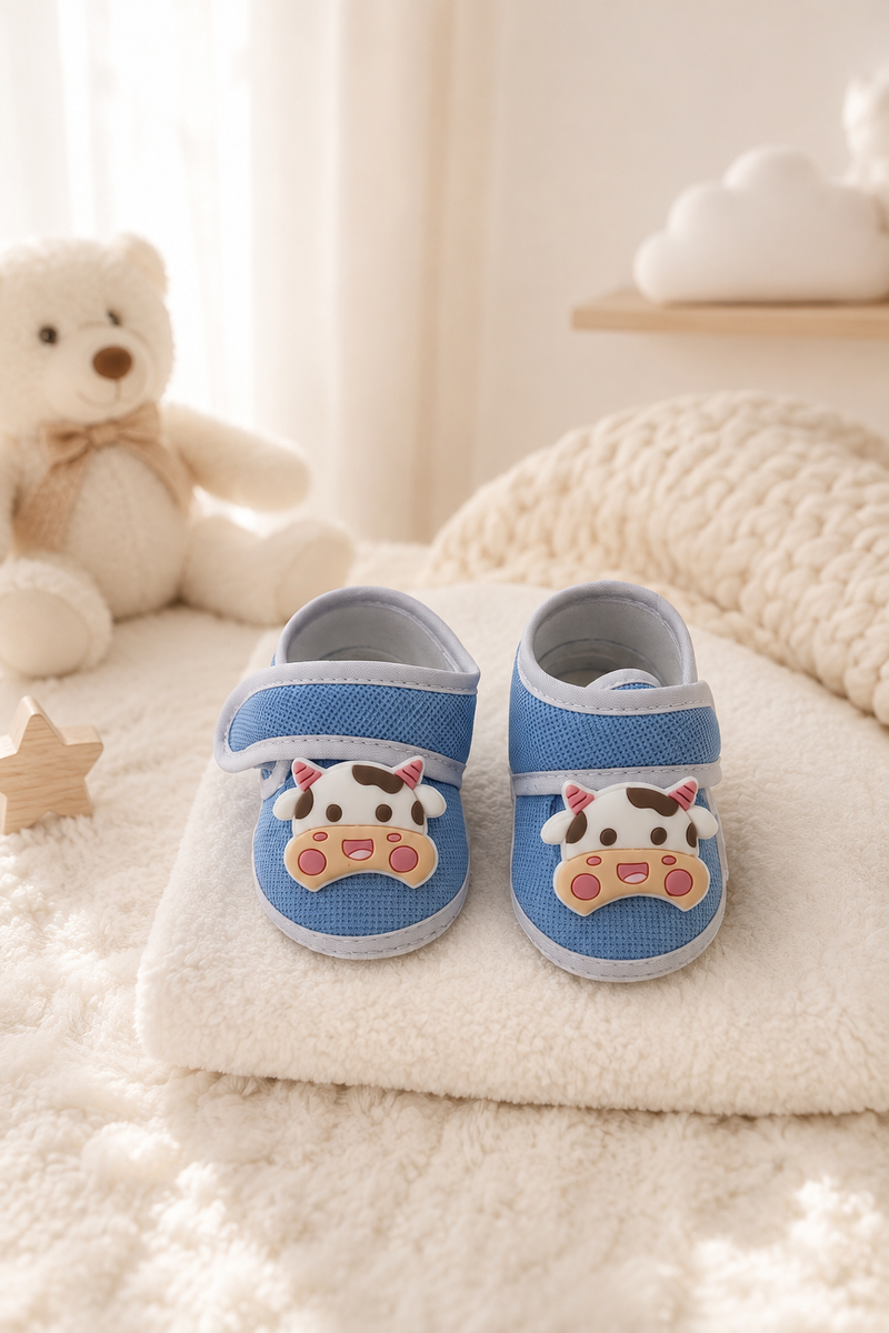 Kradyl Kroft 3-12 Months Booties with Velcro | Cute Comfortale Covers for Tiny Feet - 2