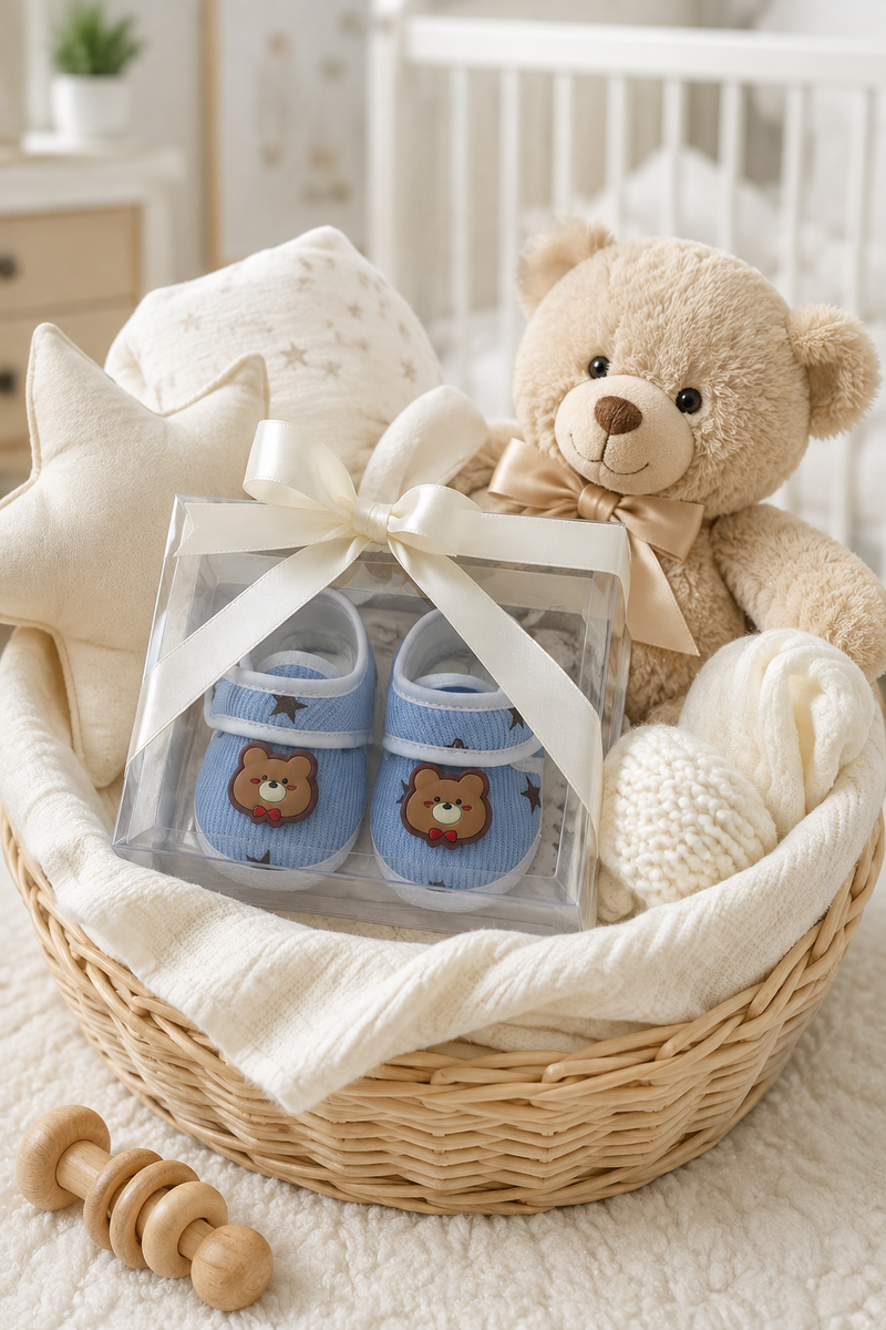 Kradyl Kroft 3-12 Months Booties with Velcro | Cute Comfortale Covers for Tiny Feet - 4