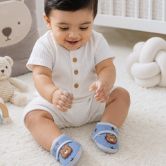Kradyl Kroft 3-12 Months Booties with Velcro | Cute Comfortale Covers for Tiny Feet - 4