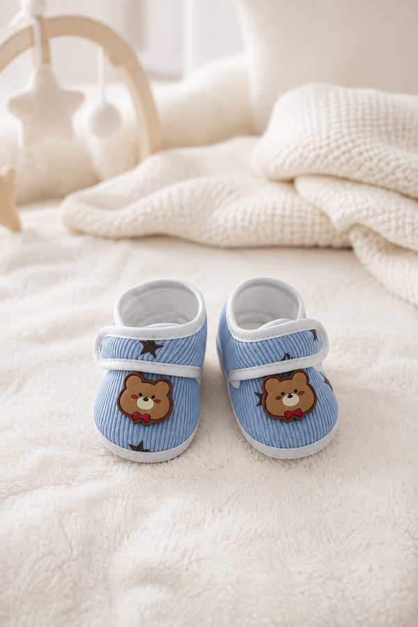 Kradyl Kroft 3-12 Months Booties with Velcro | Cute Comfortale Covers for Tiny Feet - 4