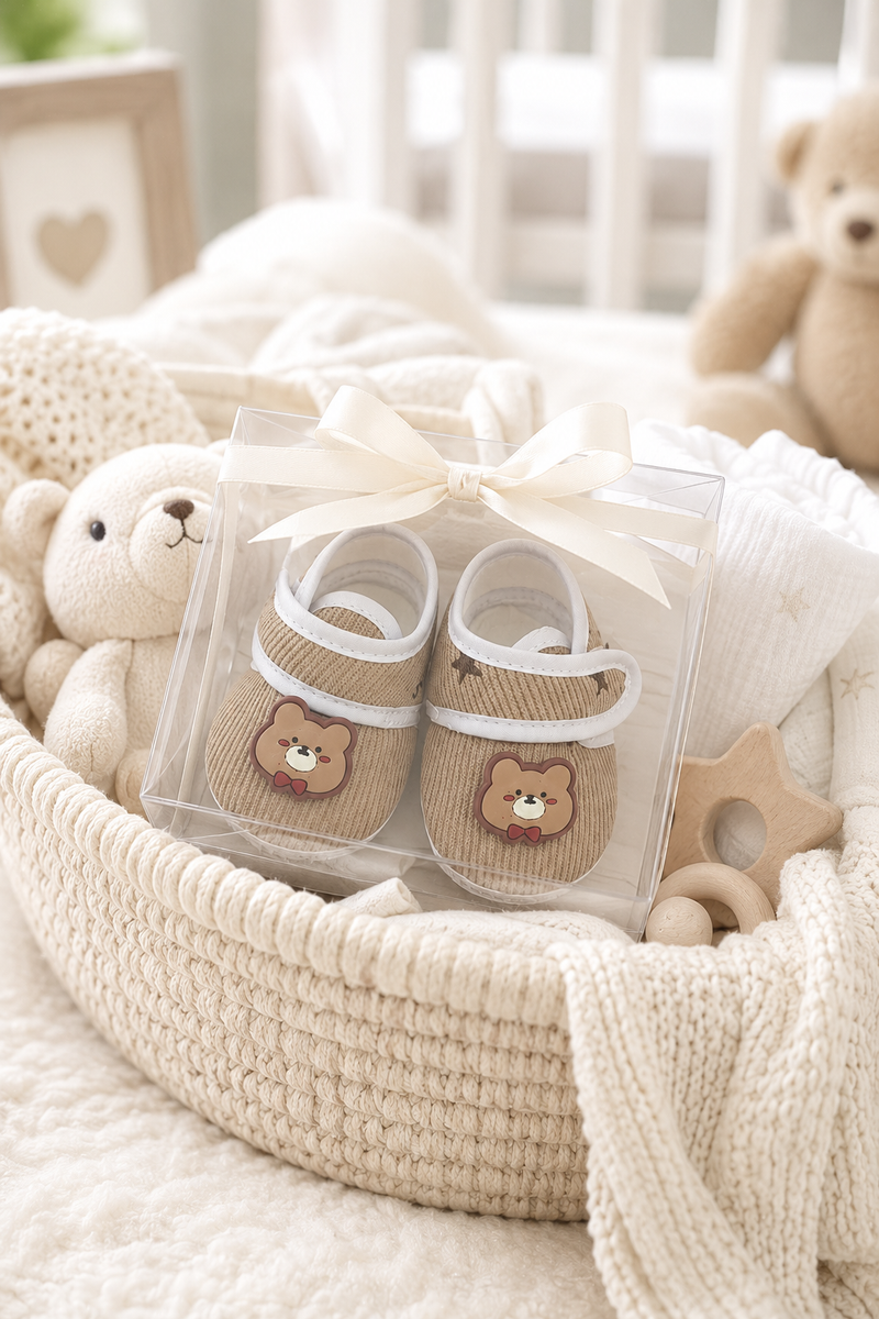 Kradyl Kroft 3-12 Months Booties with Velcro | Cute Comfortale Covers for Tiny Feet - 3