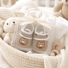 Kradyl Kroft 3-12 Months Booties with Velcro | Cute Comfortale Covers for Tiny Feet - 3