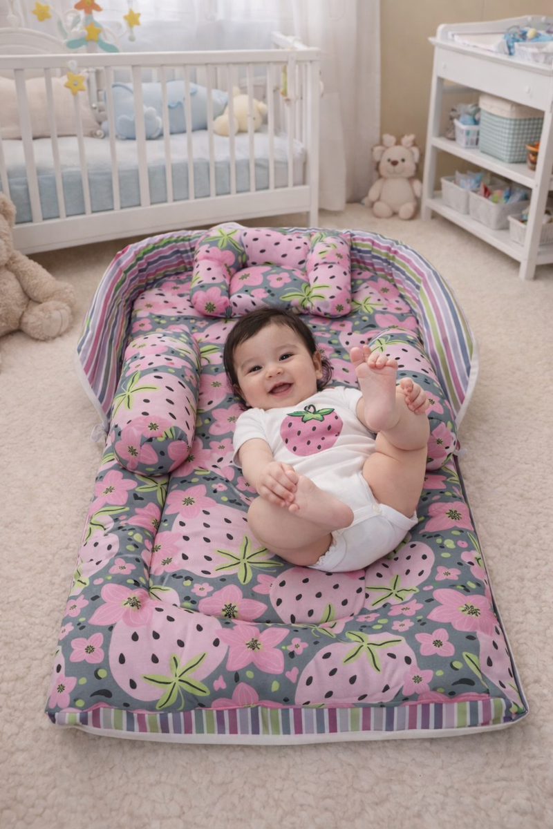Strawberry 5 Pc Bed in a Bag Set for Infants