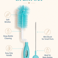 Kradyl Kroft Bottle Brush with Straw Cleaner