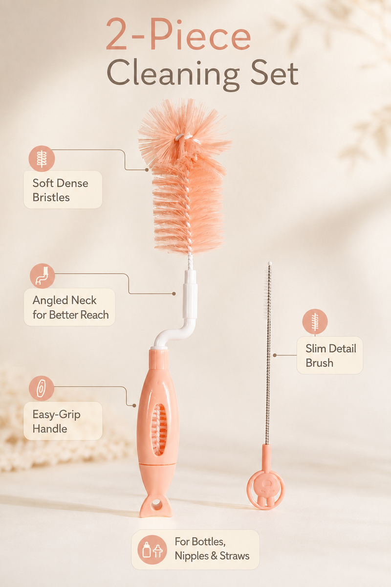 Kradyl Kroft Bottle Brush with Straw Cleaner