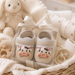 Kradyl Kroft 3-12 Months Booties with Velcro | Cute Comfortale Covers for Tiny Feet - 1