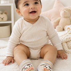 Kradyl Kroft 3-12 Months Booties with Velcro | Cute Comfortale Covers for Tiny Feet - 1