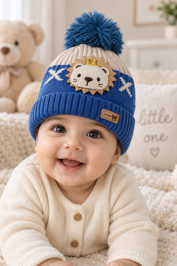 Woollen Baby Cap | 6 Months to 5 Years | Good Stretch | Snug Fit - 53