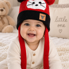 Woollen Baby Cap | 6 Months to 5 Years | Good Stretch | Snug Fit - 29