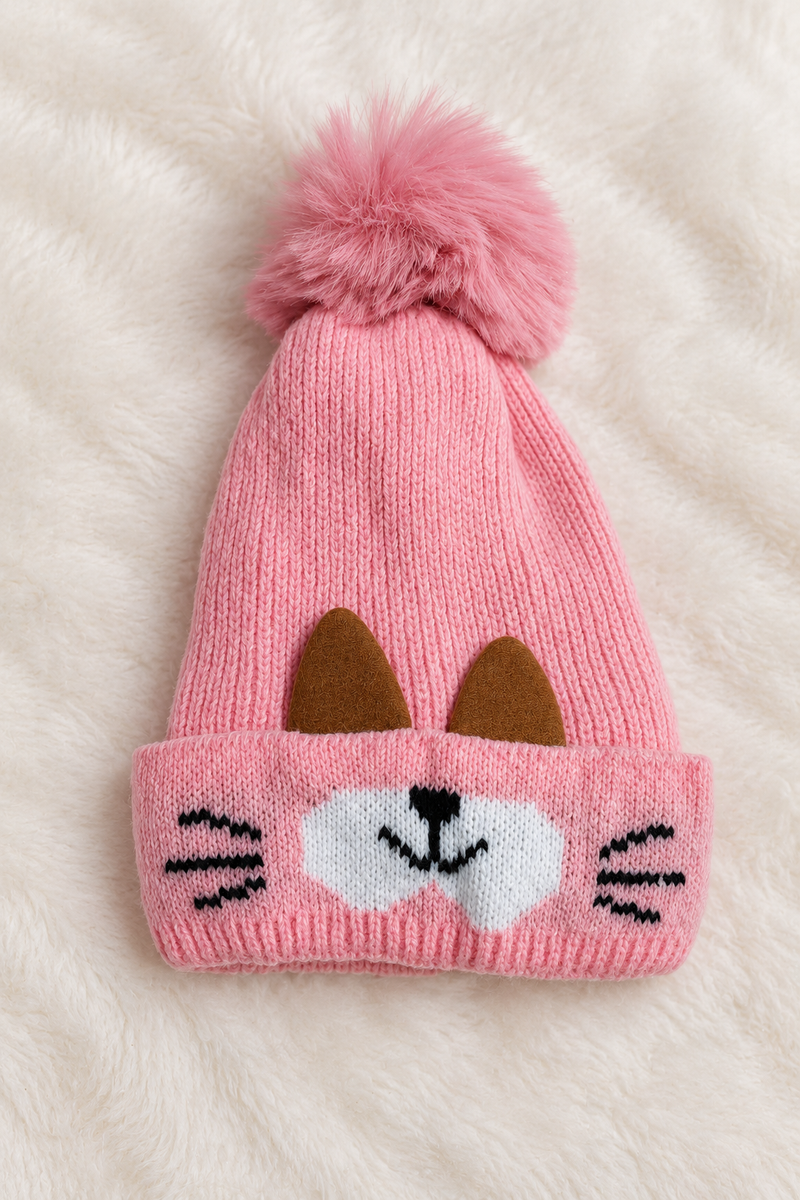 Woollen Baby Cap | 6 Months to 5 Years | Good Stretch | Snug Fit - 31