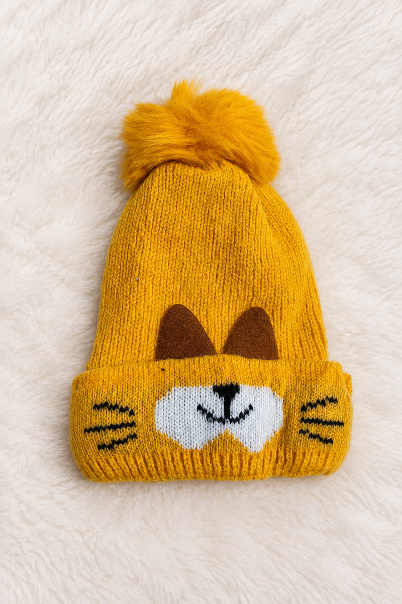 Woollen Baby Cap | 6 Months to 5 Years | Good Stretch | Snug Fit - 36