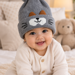 Woollen Baby Cap | 6 Months to 5 Years | Good Stretch | Snug Fit - 33