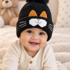 Woollen Baby Cap | 6 Months to 5 Years | Good Stretch | Snug Fit - 34