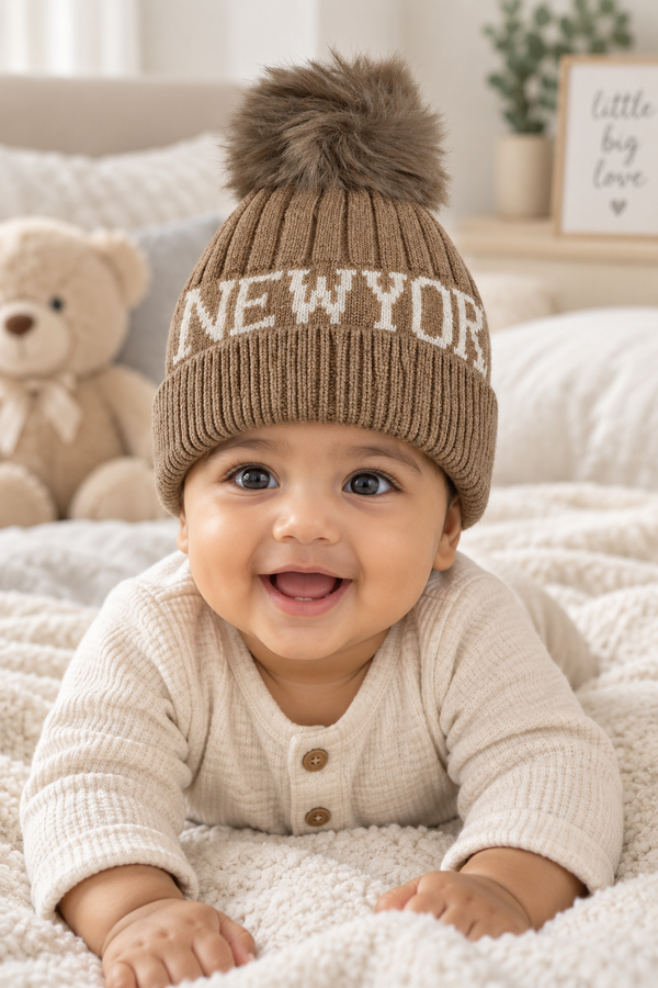Woollen Baby Cap | 6 Months to 5 Years | Good Stretch | Snug Fit - 20
