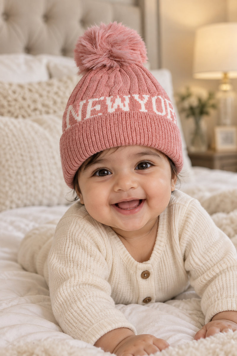 Woollen Baby Cap | 6 Months to 5 Years | Good Stretch | Snug Fit - 21