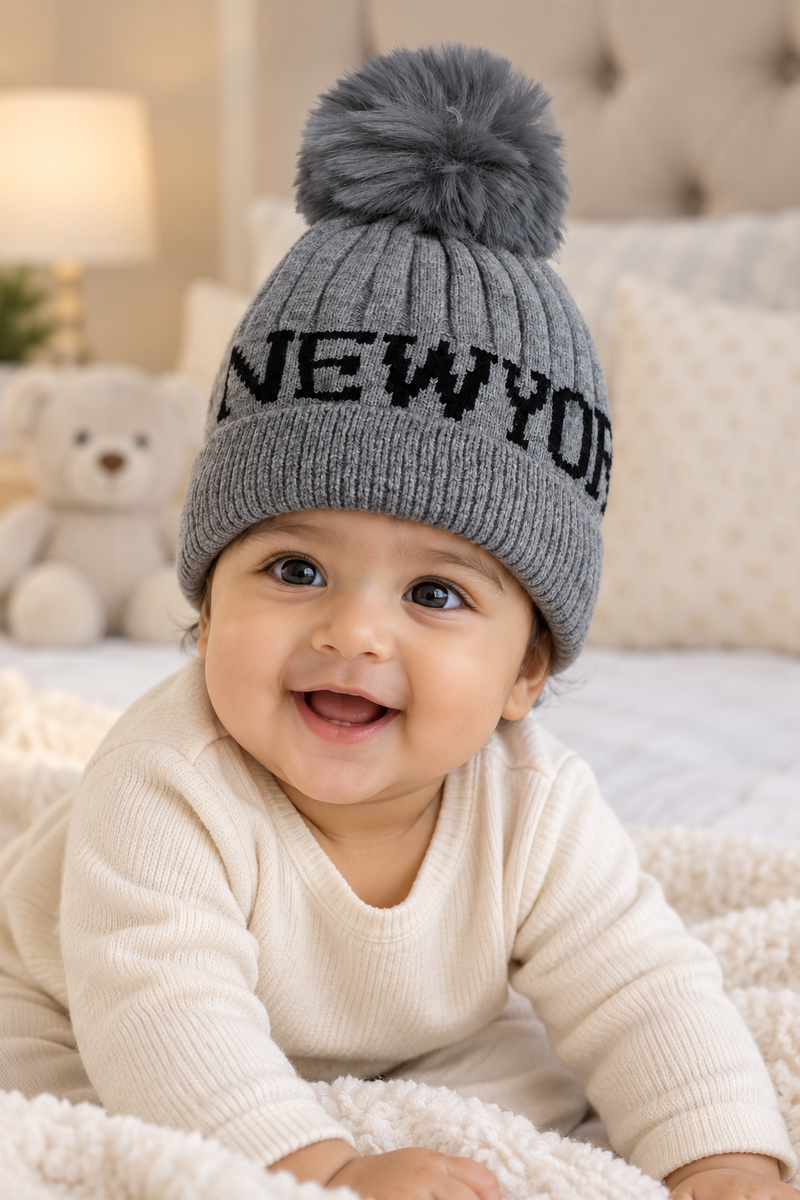 Woollen Baby Cap | 6 Months to 5 Years | Good Stretch | Snug Fit - 24