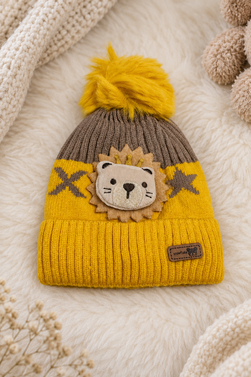 Woollen Baby Cap | 6 Months to 5 Years | Good Stretch | Snug Fit - 51