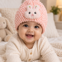 Woollen Baby Cap | 6 Months to 5 Years | Good Stretch | Snug Fit - 40