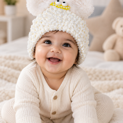 Woollen Baby Cap | 6 Months to 5 Years | Good Stretch | Snug Fit - 46