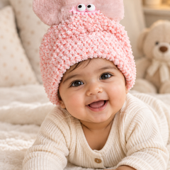 Woollen Baby Cap | 6 Months to 5 Years | Good Stretch | Snug Fit - 47