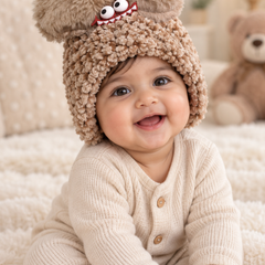 Woollen Baby Cap | 6 Months to 5 Years | Good Stretch | Snug Fit - 45