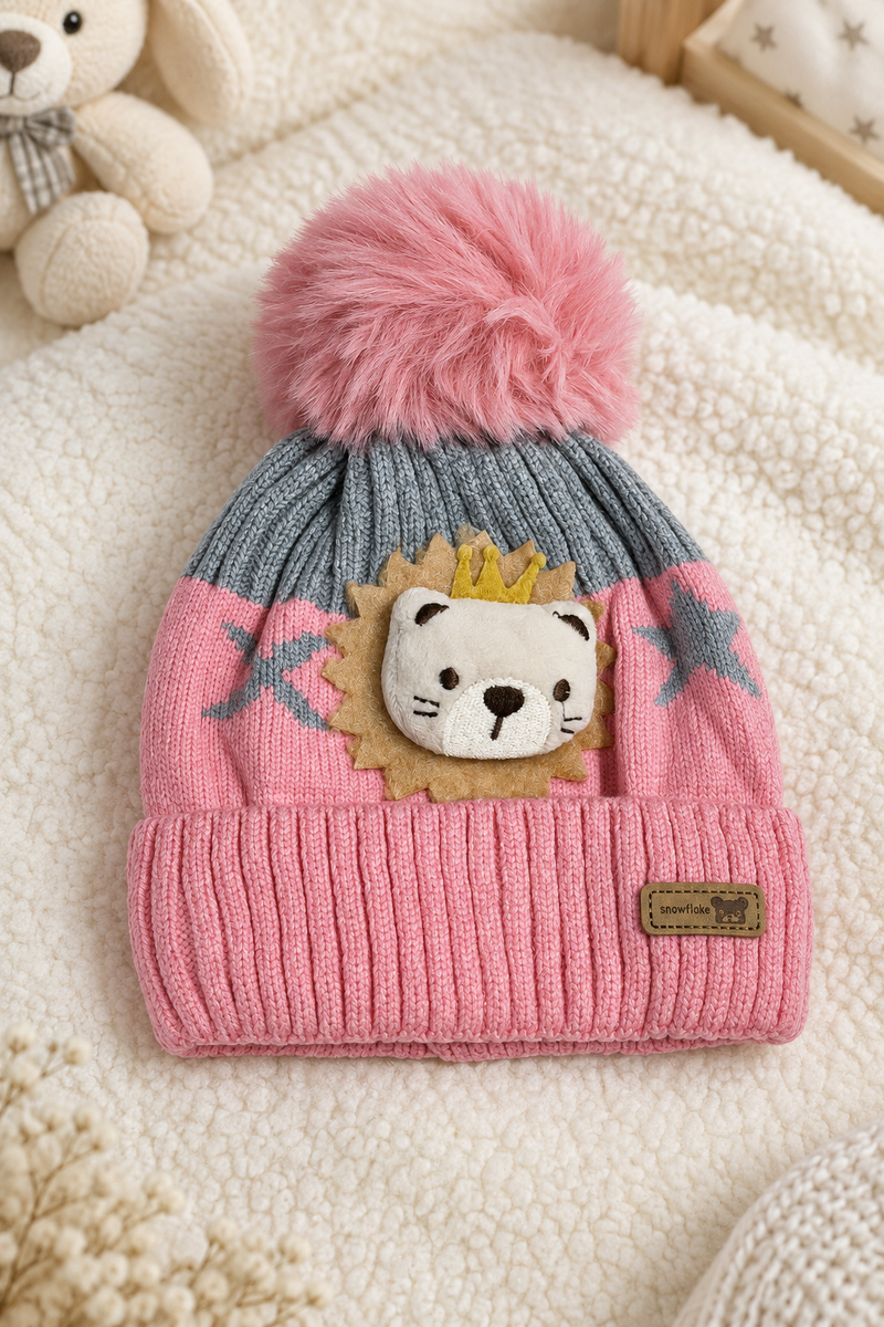 Woollen Baby Cap | 6 Months to 5 Years | Good Stretch | Snug Fit - 52