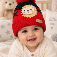 Woollen Baby Cap | 6 Months to 5 Years | Good Stretch | Snug Fit - 50