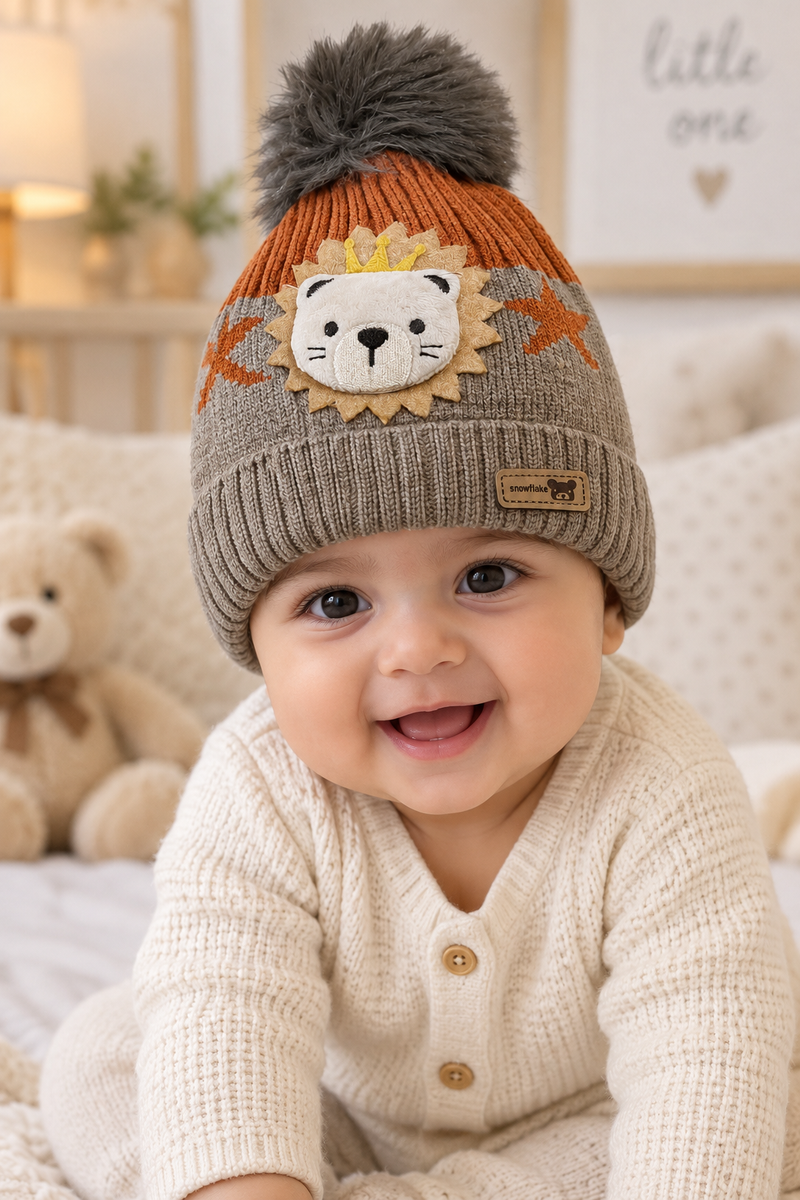 Woollen Baby Cap | 6 Months to 5 Years | Good Stretch | Snug Fit - 48