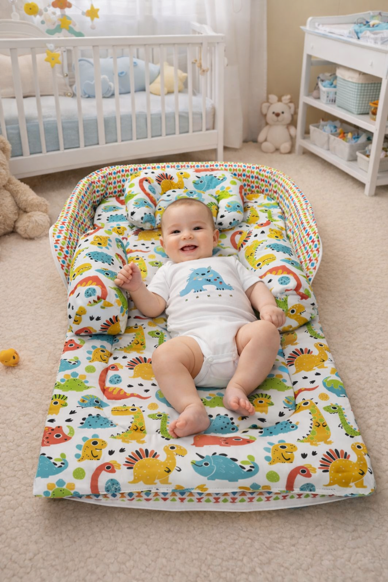 Jungle Fun 5 Pc Bed in a Bag Set for Infants