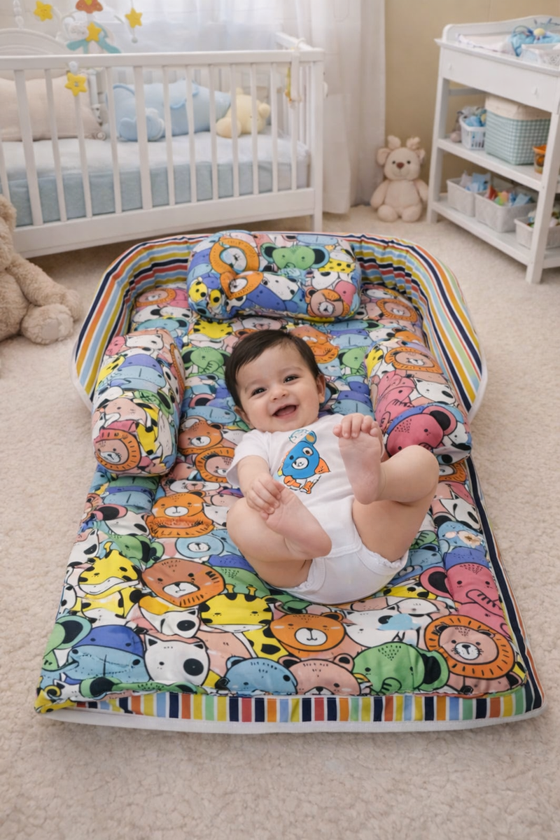 Happy Zoo 5 Pc Bed in a Bag Set for Infants