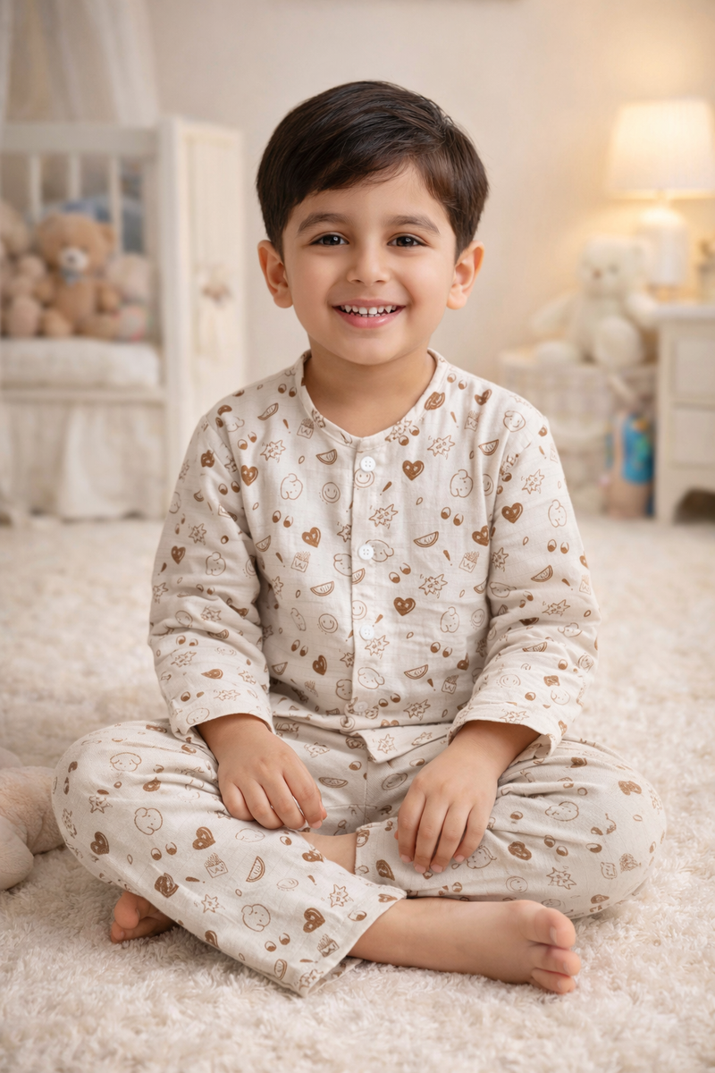 Numero Full | Checkered Muslin | Soft Unisex Muslin Set for New Born to 6 Years