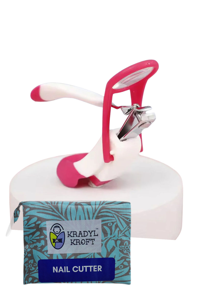 Kradyl Kroft Baby Nail Clipper with Magnifier Zoom Lens, Safety Nails Cutter for New Born Babies Infant Toddler, Manicure Pedicure Care | Baby Nail Cutter | Nails Clipper for New Born Baby