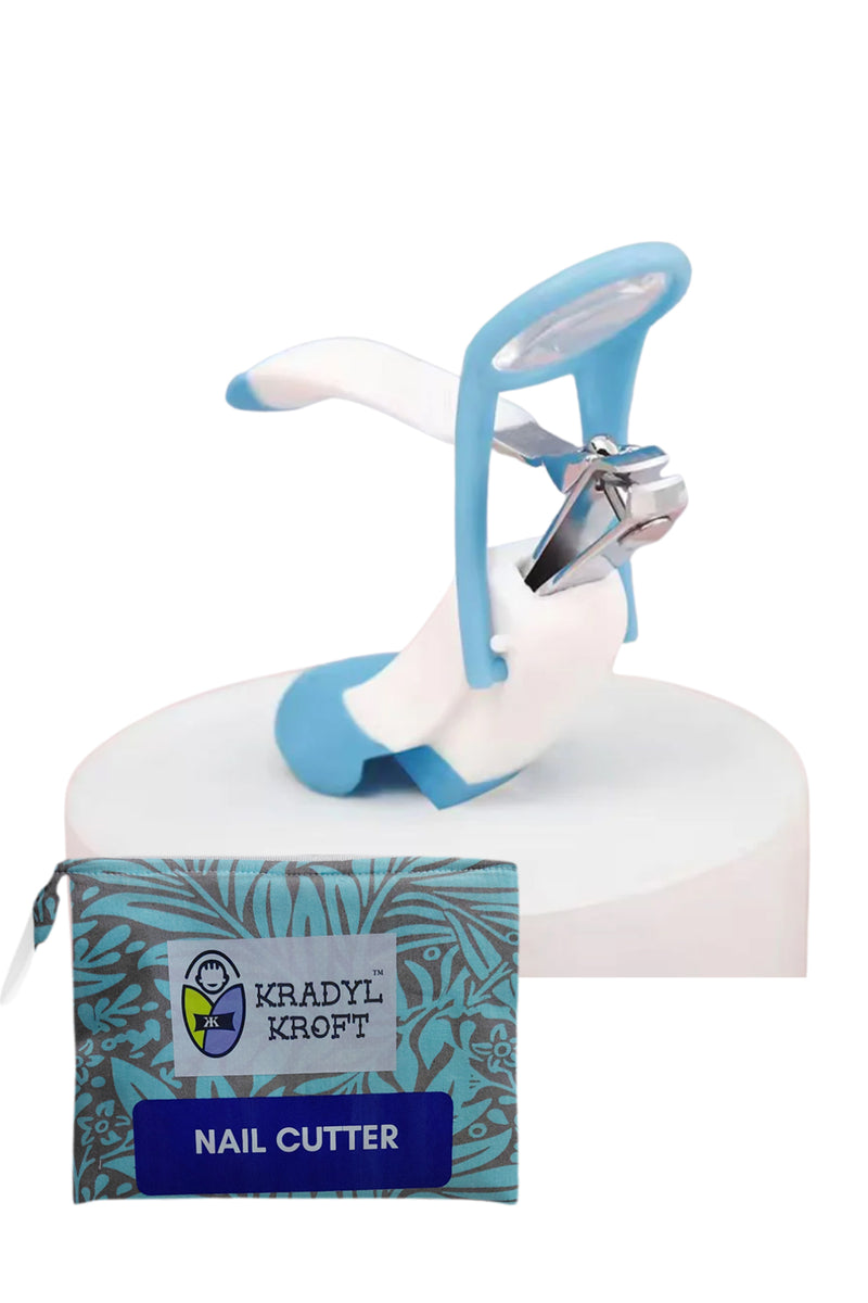 Kradyl Kroft Baby Nail Clipper with Magnifier Zoom Lens, Safety Nails Cutter for New Born Babies Infant Toddler, Manicure Pedicure Care | Baby Nail Cutter | Nails Clipper for New Born Baby