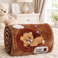 Kradyl Kroft Plush Double Layered Velvet with Two Side Printed Infant  Blanket - Design 2