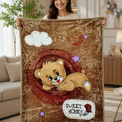 Kradyl Kroft Plush Double Layered Velvet with Two Side Printed Infant  Blanket - Design 2
