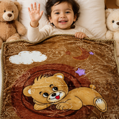 Kradyl Kroft Plush Double Layered Velvet with Two Side Printed Infant  Blanket - Design 2