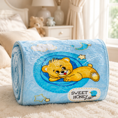 Kradyl Kroft Plush Double Layered Velvet with Two Side Printed Infant  Blanket - Design 8