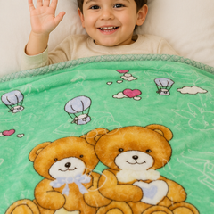 Kradyl Kroft Plush Double Layered Velvet with Two Side Printed Infant  Blanket - Design 7