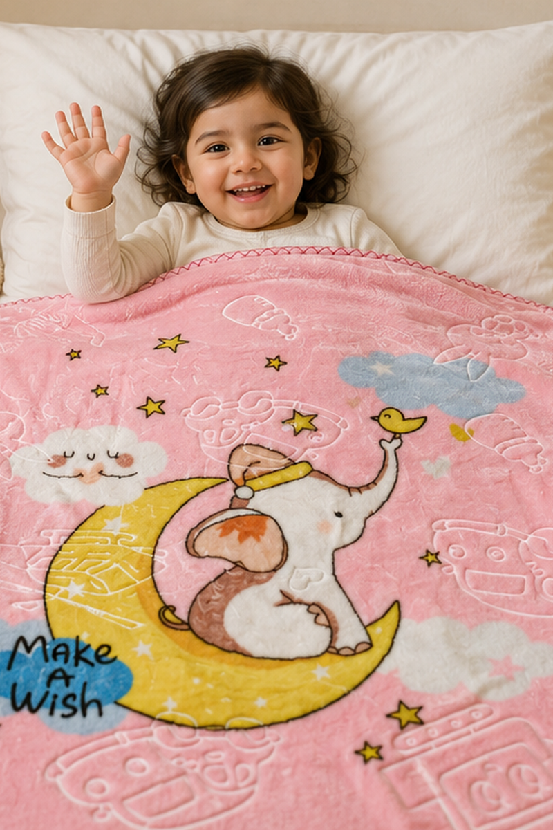 Kradyl Kroft Plush Double Layered Velvet with Two Side Printed Infant  Blanket - Design 9