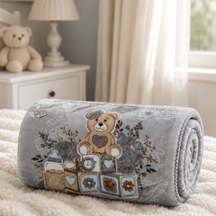 Kradyl Kroft Plush Double Layered Velvet with Two Side Printed Infant  Blanket - Design 6