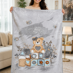 Kradyl Kroft Plush Double Layered Velvet with Two Side Printed Infant  Blanket - Design 6