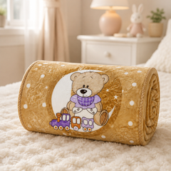 Kradyl Kroft Plush Double Layered Velvet with Two Side Printed Infant  Blanket - Design 5