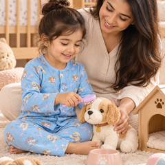 Blue Hungry Me - Premium Crinkled Double Layered Soft Unisex Muslin Set for New Born to 6 Years