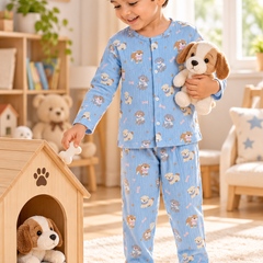 Blue Hungry Me - Premium Crinkled Double Layered Soft Unisex Muslin Set for New Born to 6 Years