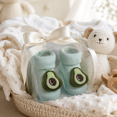 100% Cotton Baby Booties Socks for 0 to 12 Months - Style 12