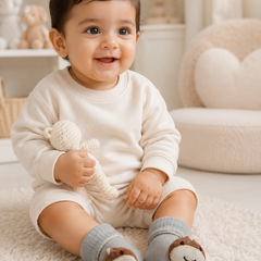 100% Cotton Baby Booties Socks for 0 to 12 Months - Style 10