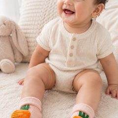 100% Cotton Baby Booties Socks for 0 to 12 Months - Style 11