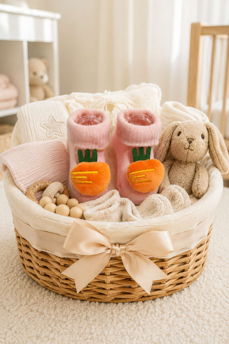 100% Cotton Baby Booties Socks for 0 to 12 Months - Style 11
