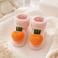 100% Cotton Baby Booties Socks for 0 to 12 Months - Style 11